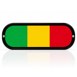 Plaque Lumineuse Camion Drapeau Mali | LED 12V 24V USB | 50x14 cm