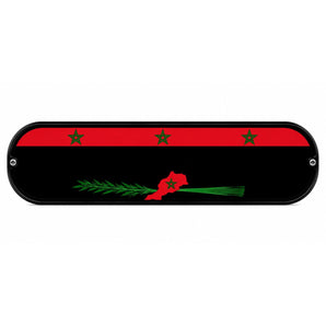 Plaque Lumineuse Camion Drapeau Maroc | LED 12V 24V USB | 50x14 cm