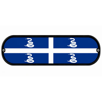 Plaque Lumineuse Camion Drapeau Martinique | LED 12V 24V USB | 50x14 cm