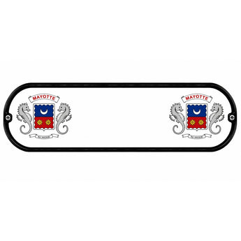 Plaque Lumineuse Camion Drapeau Mayotte 976 | LED 12V 24V USB | 50x14 cm