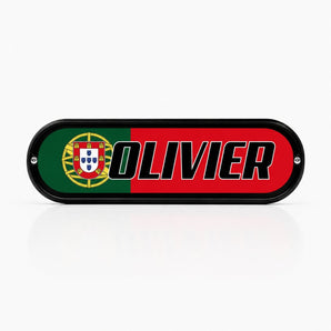 Plaque Lumineuse Camion Drapeau Portugal | LED 12V 24V USB | 50x14 cm