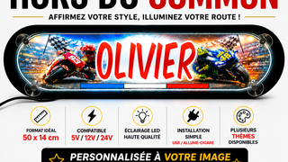 Plaque Lumineuse Camion L’Excellence – Enseigne  Personnalisée Hors du Commun