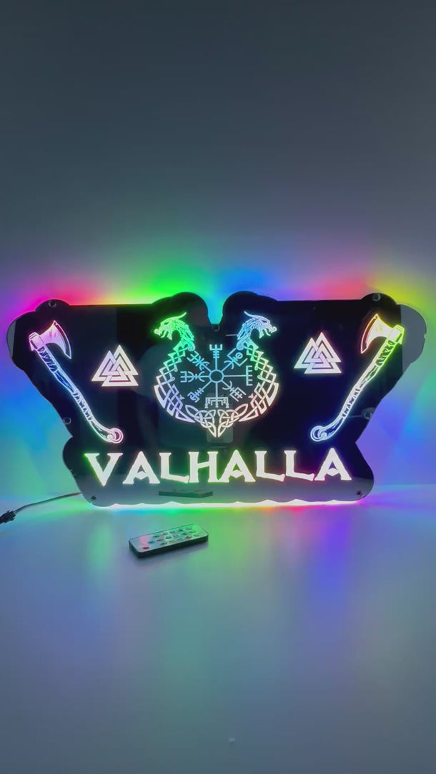 Décoration cabine camion  Viking Valhalla en miroir