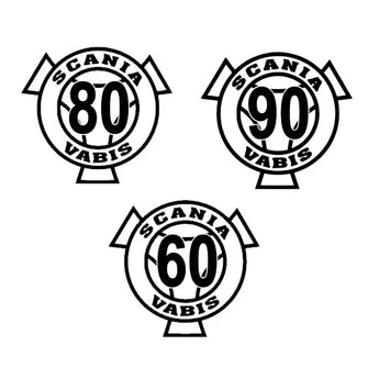 Sticker camion SCANIA  disques limitation de vitesse bis