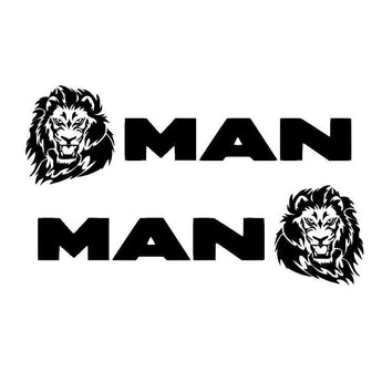 Sticker MAN décors tête de lion - Stick Olivier