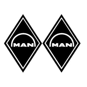 Sticker MAN losanges logo bis - Stick Olivier