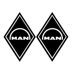 Sticker MAN losanges logo bis - Stick Olivier