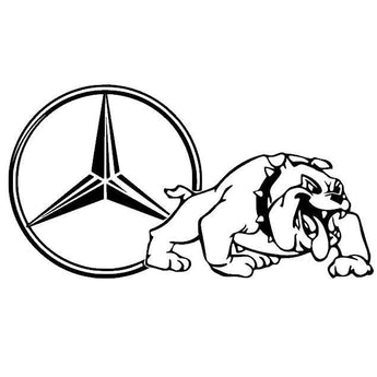 Stickers MERCEDES BULL DOG droit - Stick Olivier