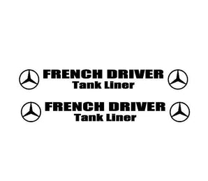 stickers MERCEDES french driver tank liner - Stick Olivier