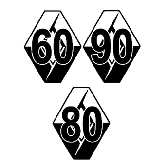 Stickers RENAULT  disques de limitation vitesse